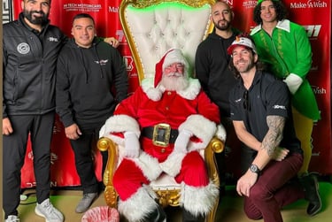 Santa Cowboy at Corprorate event