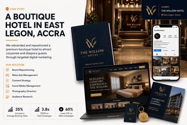 service to Accra Hospitality - 35% Higher Booking Value After Full Digital Rebrand