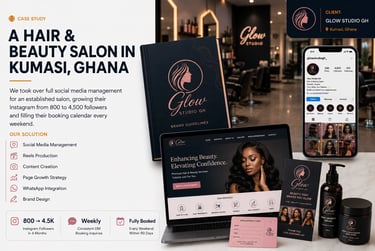 Hair & Beauty Salon - 800 to 4,500 Followers — and Fully Booked Every Weekend