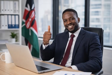 China Sourcing - Abel's office in Nairobi