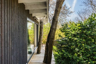 Offrez à votre bardage bois une protection durable et naturelle grâce à une peinture mate, bio et minérale, respectueuse du b