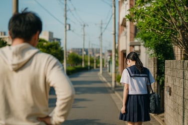 通学途中の女子中学生に対し公然わいせつ事件を起こす不審者のイメージ画像｜堺市のニュースならサカイタイムズ