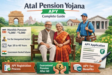 Atal Pension Yojana infographic showing pension