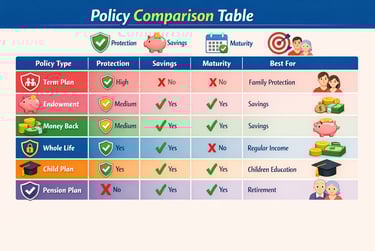 policy comparison table