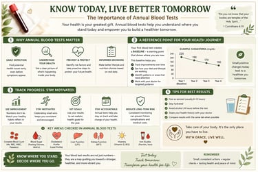 Annual blood test importance info