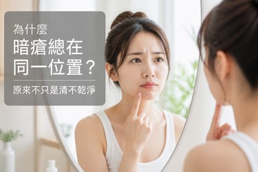 暗瘡反覆在同一位置示意圖 暗瘡反覆出現在同一位置的常見原因分析
