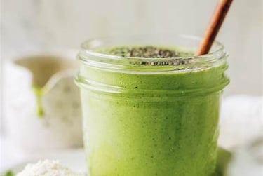 smoothie protéiné détox plat 100% végétale. plat végétarien simple et rapide. plat végan simple