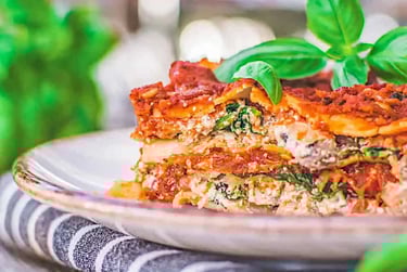 lasagnes 100% végétales.Plat végétarien simple et rapide.Plat végan  simple