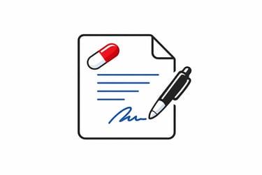 Icône ordonnance de traitements