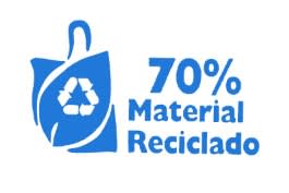 70% material reciclado