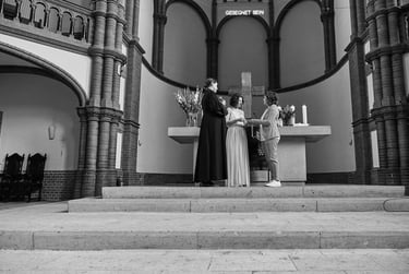 Lesbian wedding ceremony at Gethsemanekirche.
