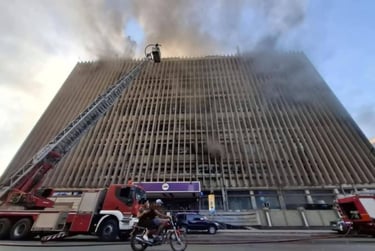 غياب خطة الطوارئ ووساءل الوقاية فى حريق سنترال رمسيس