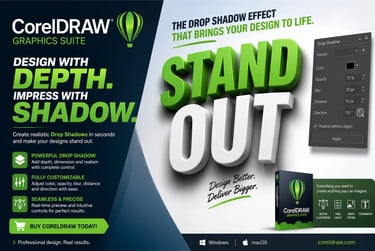 Drop Shadow Effect in CorelDRAW