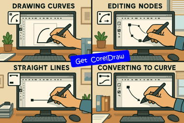 Get CorelDraw - Master CorelDraw Curve Tools