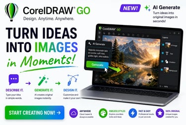 CorelDRAW Go - Turn your ideas to original AI Generated Images