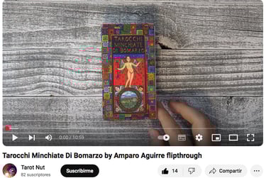 Video Tarocchi Minchiate di Bomarzo de Amparo Aguirre