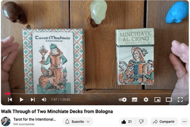 Video tarot Minchiate Al Leone di Girolamo de Amparo Aguirre