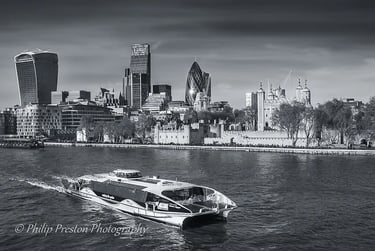 London skyline modern architecture, photography by Philip Preston.