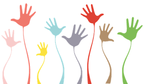 Des mains colorées qui s'animent