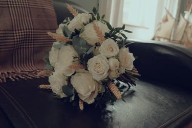 bouquet rose film de mariage dinan