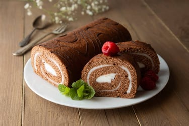 Rocambole de chocolate