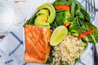 Nutritious food by successful patients of GLEO Wellness virtual medical weight loss program in Masschusetts