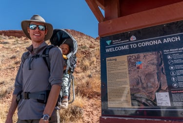 Corona Arch Welcome Sign