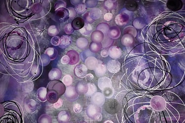 peinture abstraite de jean keruzam