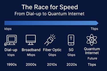 An infographic about internet speed