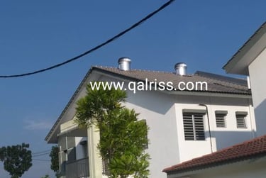 Roof top turbine ventilator di rumah customer di rawang, selangor
