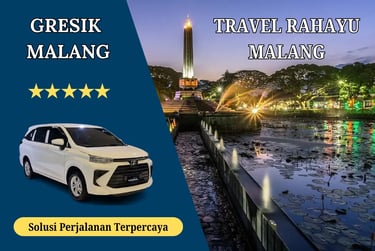 Jasa Travet Gresik ke Malang dari Travel Rahayu Malang menggunakan mobil Avanza putih