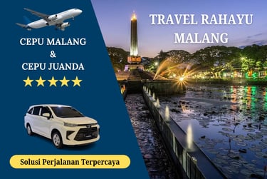 Layanan executive Travel Rahayu Malang rute Cepu ke Malang & Cepu ke Juanda pakai mobil avanza putih