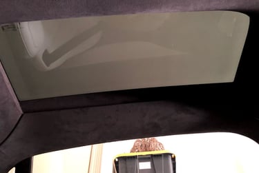Tinting Tesla Model X Falcon Wing Door in Livermore, CA.
