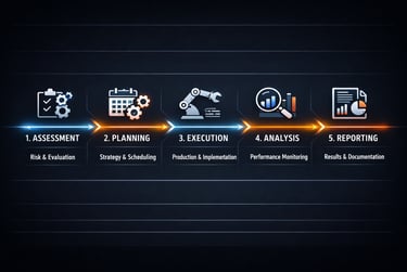 five steps offshore pipeline inspection process from assessment to reporting