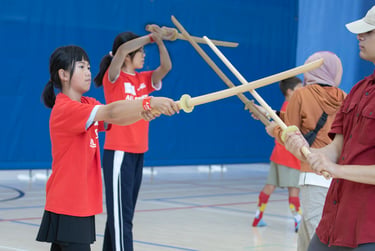 Youth kenjutsu at Sport Calgary's All Sport One Day event
