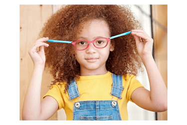 niña con lentes flex