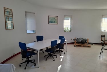 Sala de briefing del aeródromo de Fuentemilanos