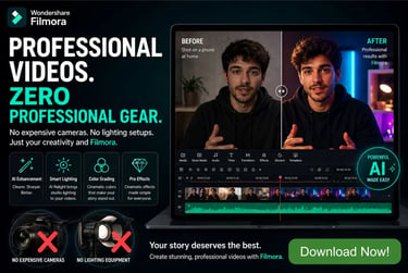 Create Professional Video without Expensive Gear Now! 