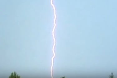 A lightning strike