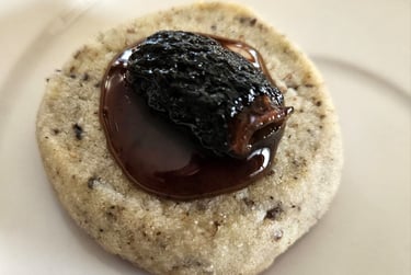 biscuits aux morilles confites