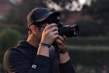 Medhansh Seth doing photography. 