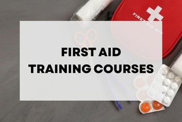Banner for First Aid Training Courses by 1664 Training Solutions