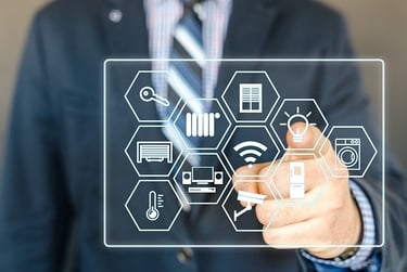 mana selecting an IoT device on a screen