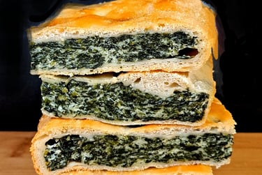 Spinach and ricotta pie