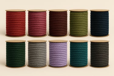 Multi-color braided paper rope rolls – biodegradable paper rope products
