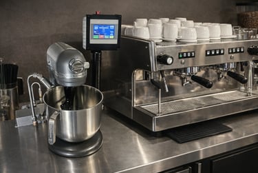 Nitrogen ice cream machine and coffee
