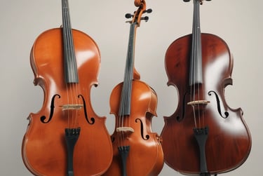 low angle photography of violin on ground