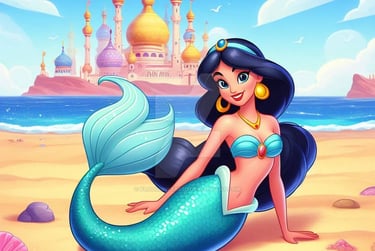 Mermaid Princess Jasmine