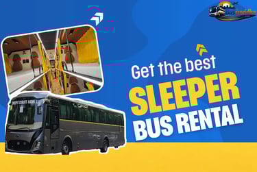 sleeper luxury bus interior and exterior view