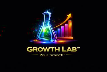 Growth Lab identity visual showing structured system designed to expand hospitality business reach